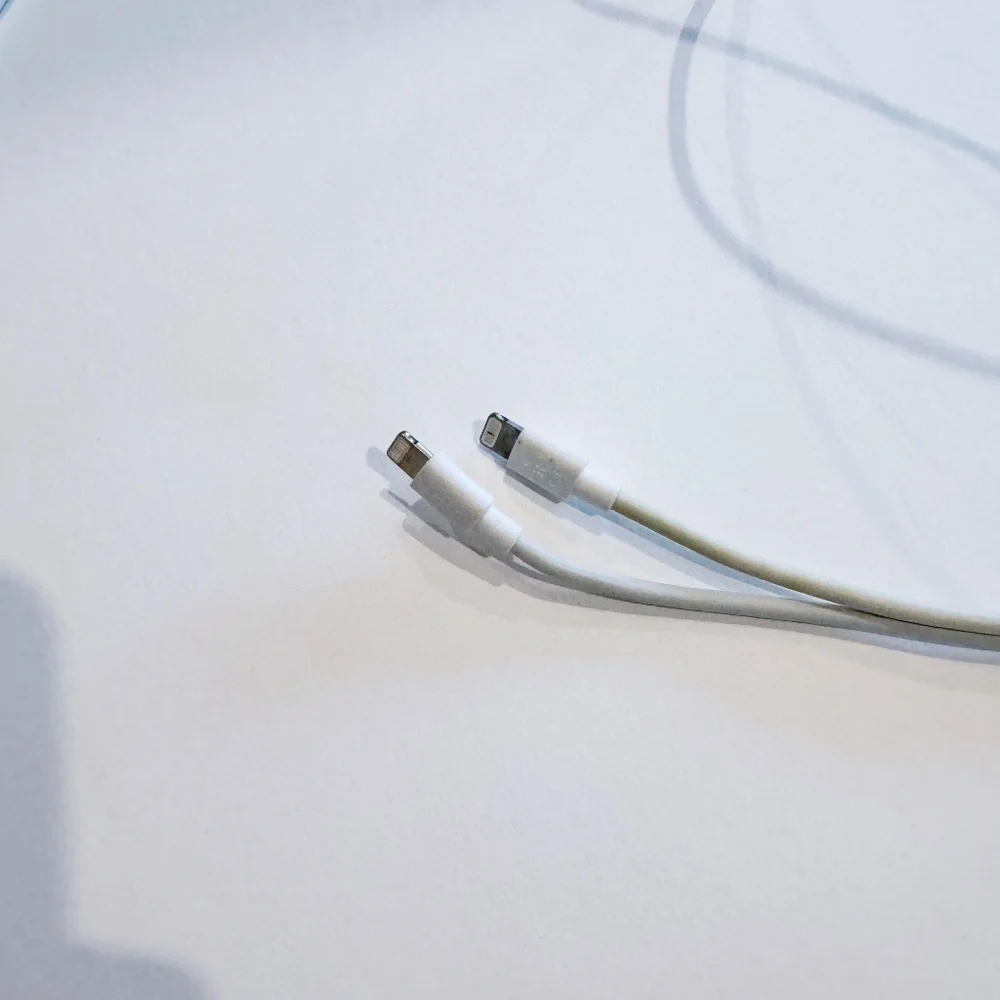 Set of 2 lightning cable with extra long cord